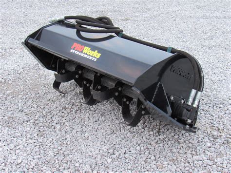 rototiller attachment for skid steer for sale|rotary tiller ridging attachment.